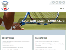 Tablet Screenshot of clontarfltc.com